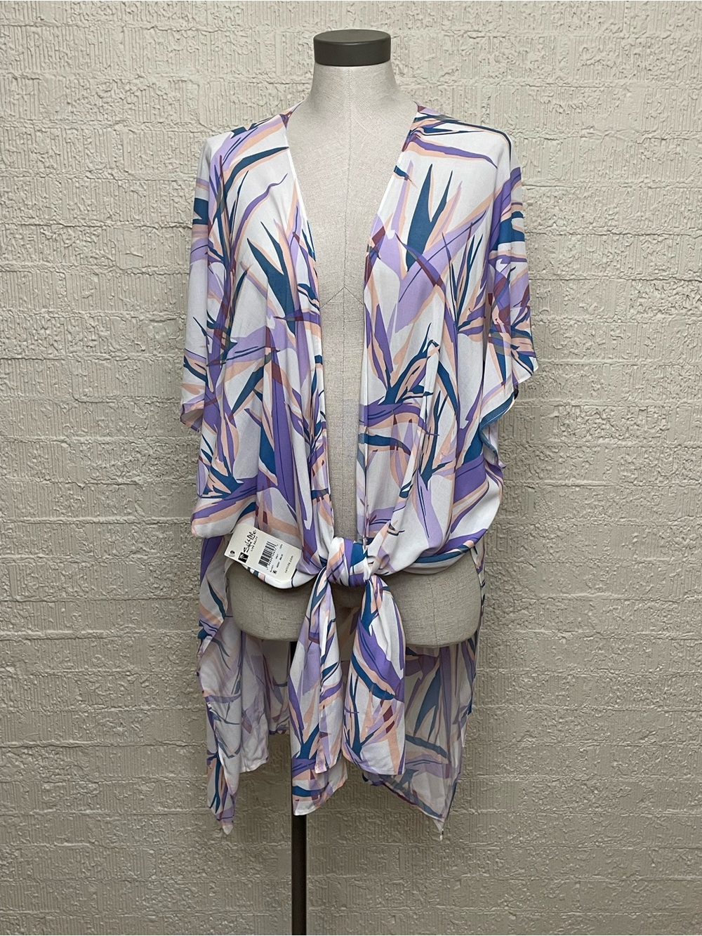 Salt Life Purple Tropical Tie-Front Cover-up
